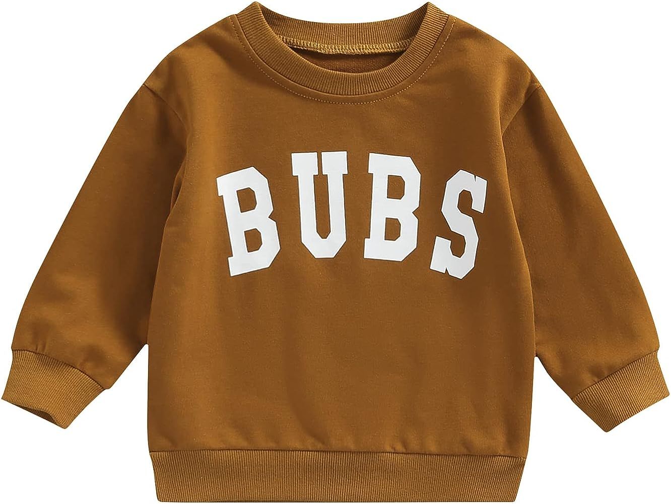 Engofs Newborn Infant Baby Boy Girl Sweatshirt Long Sleeve 0 6 12 18 24 Months Pullover Sweater Fall | Amazon (US)