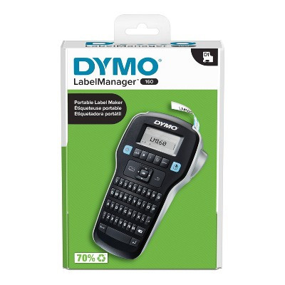 DYMO Label Manager 160 Portable Label Maker: Battery-Powered, Includes AA Alkaline Batteries, Black, Plastic, 1-Year Warranty | Target