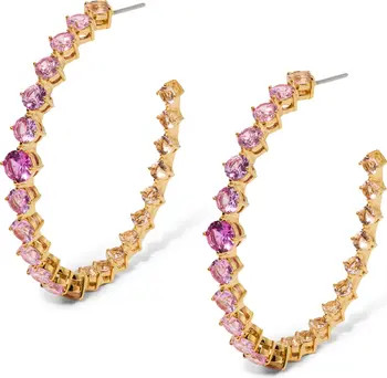 Sunshower Crystal Hoop Earrings | Nordstrom