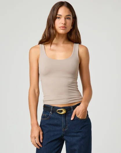 Scoop Neck Supersoft Tank | Glassons (Australia)