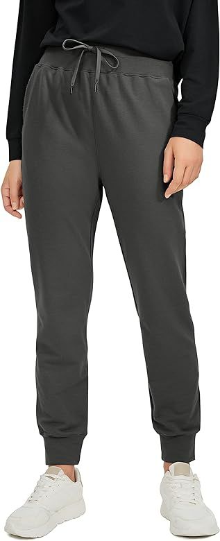 CRZ YOGA Womens Sweatpants - Lightweight Cotton Joggers with Pockets High Waisted Super Soft Work... | Amazon (US)