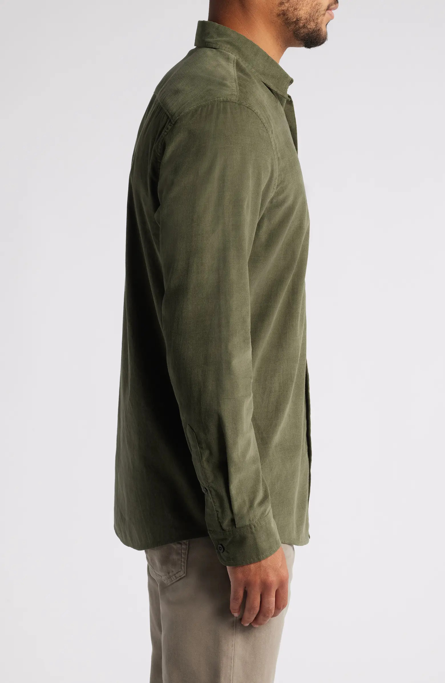 Nordstrom Trim Fit Fine Wale Corduroy Button-Up Shirt | Nordstrom | Nordstrom