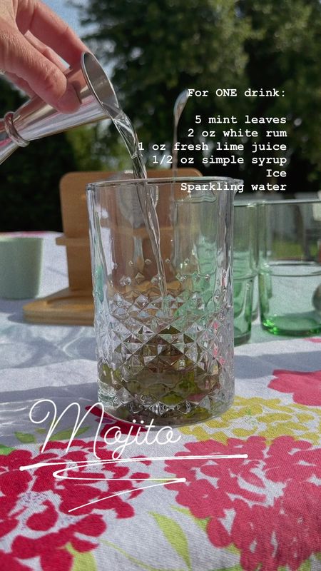 Mojito recipe! 
Bar kit
Green glasses 

#LTKHome #LTKSaleAlert