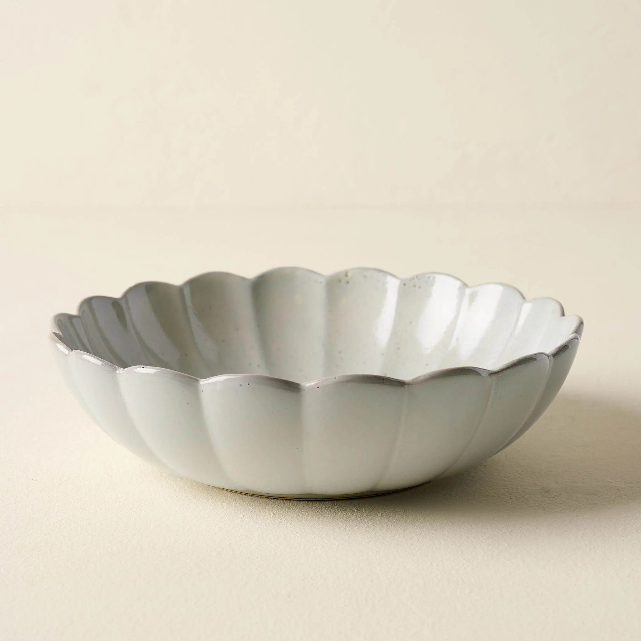 Grey Scalloped Serving Bowl | Magnolia