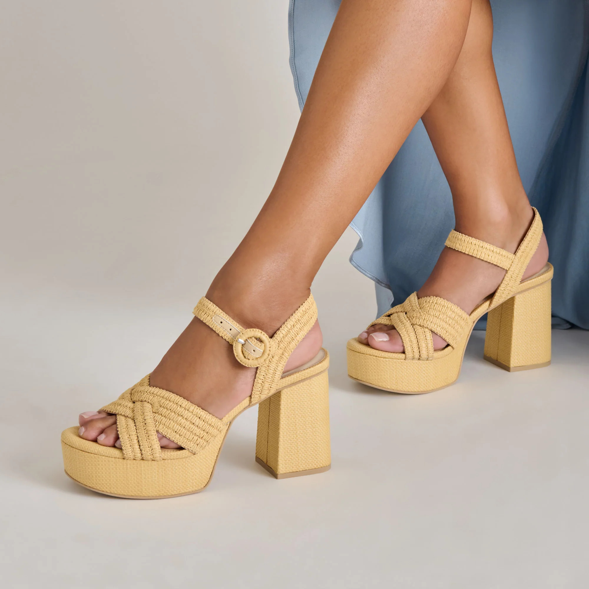 Bety Lt Natural Raffia Heels | Dolce Vita | DolceVita.com