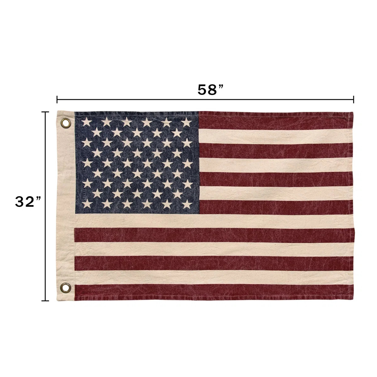 Kaniylah Double Sided 32'' H x 58'' W Cotton Independence Day House Flag | Wayfair North America