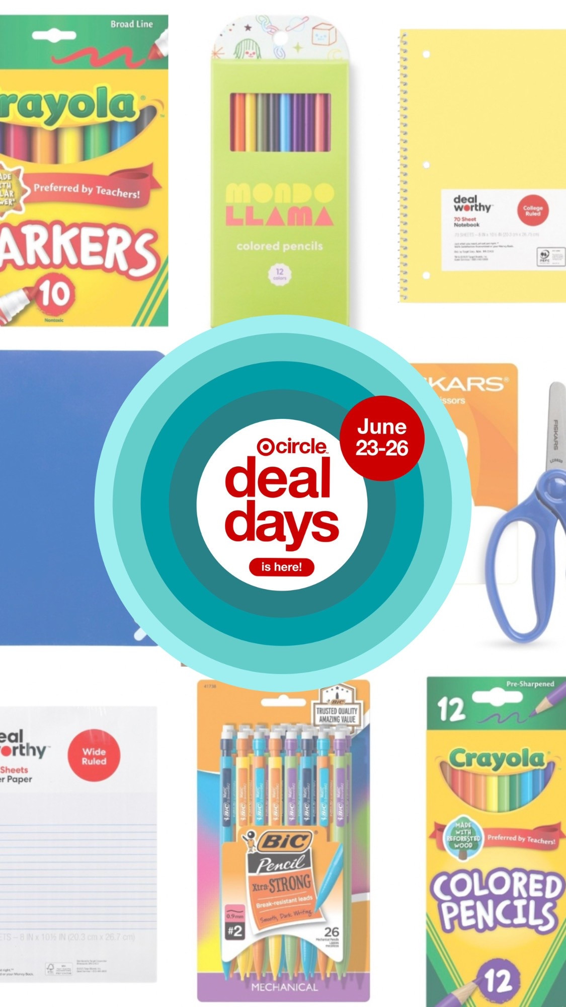 📚✏️ Target Circle Deal Days are here! ✏️📚

If back-to-school shopping is on your list, now is the time to stock up! From notebooks and pencils to markers, colored pencils, and classroom essentials, Target Circle Deal Days are packed with savings on everyday school supplies.

Whether you’re shopping for students, teachers, or simply restocking your home office, these are the deals worth grabbing before they’re gone.

🎯 Tap the link to shop my favorite finds and make back-to-school shopping a little easier (and more affordable)!

What school supply can you never have too many of? 📓✏️

TargetDealDays TargetFinds BackToSchool SchoolSupplies LTKBackToSchool LTKDeals TargetPartner TargetStyle DealDays TargetCircle TeacherFavorites

#LTKSaleAlert #LTKmomlife #LTKSaleAlert #LTKKids