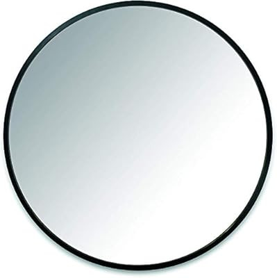 Umbra 1008243-040 Hub Wall Mirror With Rubber Frame - 24-Inch Round Wall Mirror for Entryways, Wa... | Amazon (US)