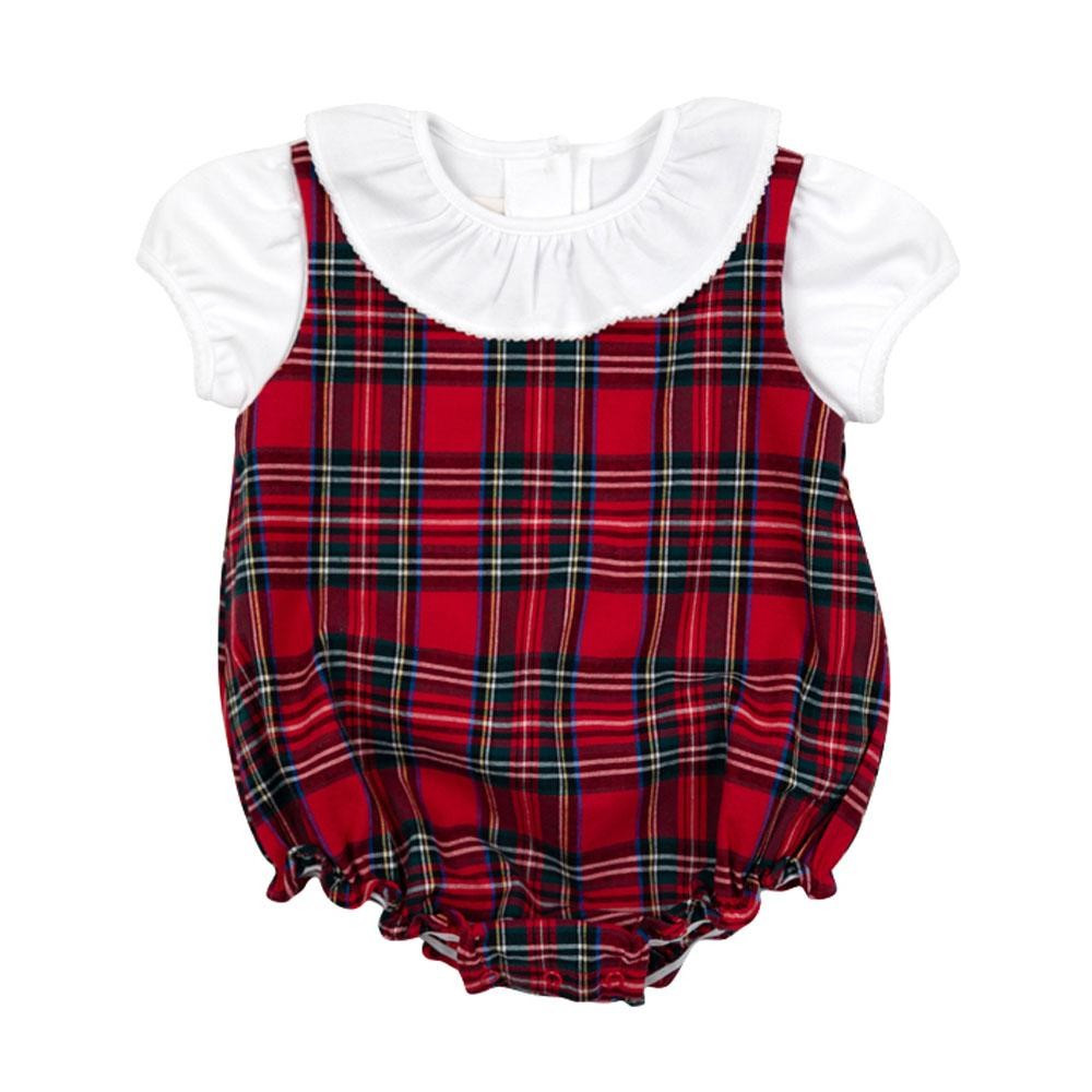 Brooksy Bubble Set - Tribeca Tartan with Worth Avenue White | The Beaufort Bonnet Company
