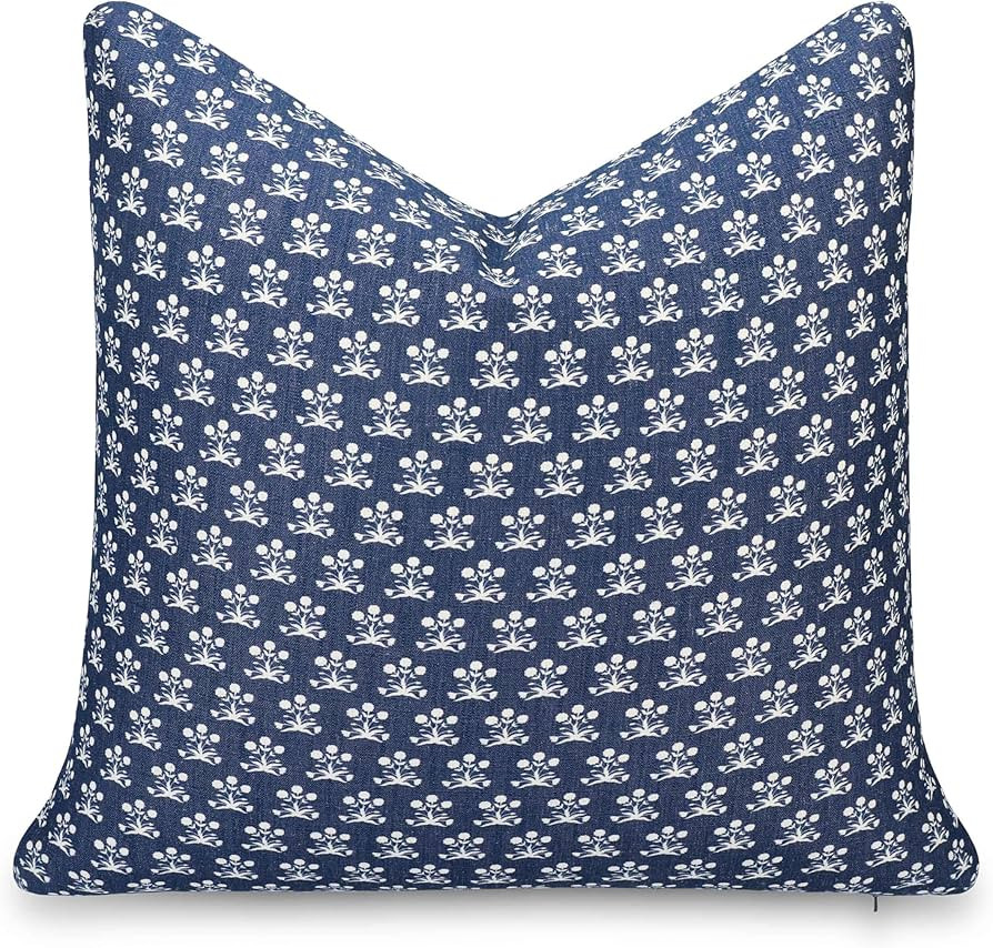 Crumbs Home California Casual Coastal Indoor Outdoor Throw Pillow Cover, 22"x22" Water Repellent ... | Amazon (US)