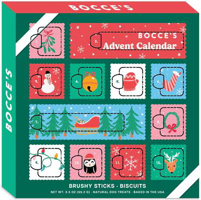 Bocce's Bakery 12-Day Advent Calendar 2024 Soft & Chewy Dog Treats, 2-oz bag | Chewy
