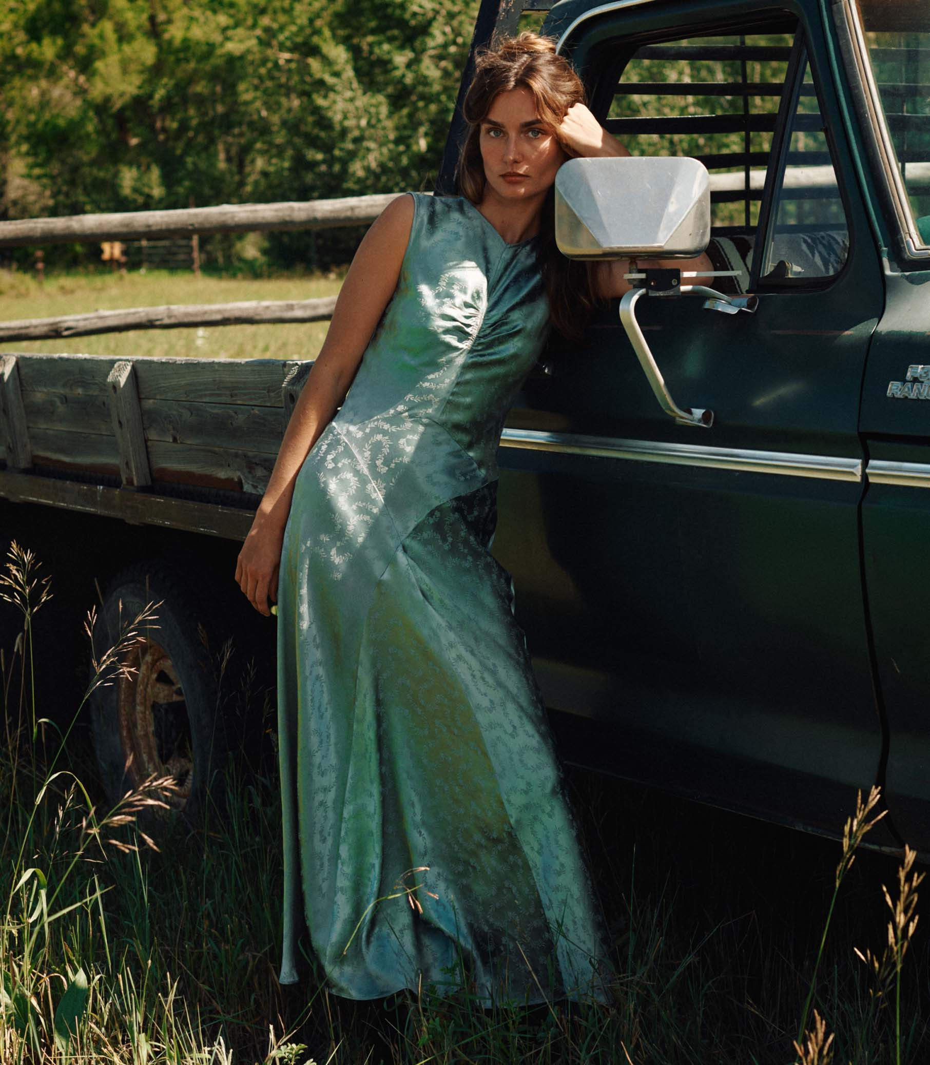 Ginette Dress - Dusty Jade | DÔEN | DOEN