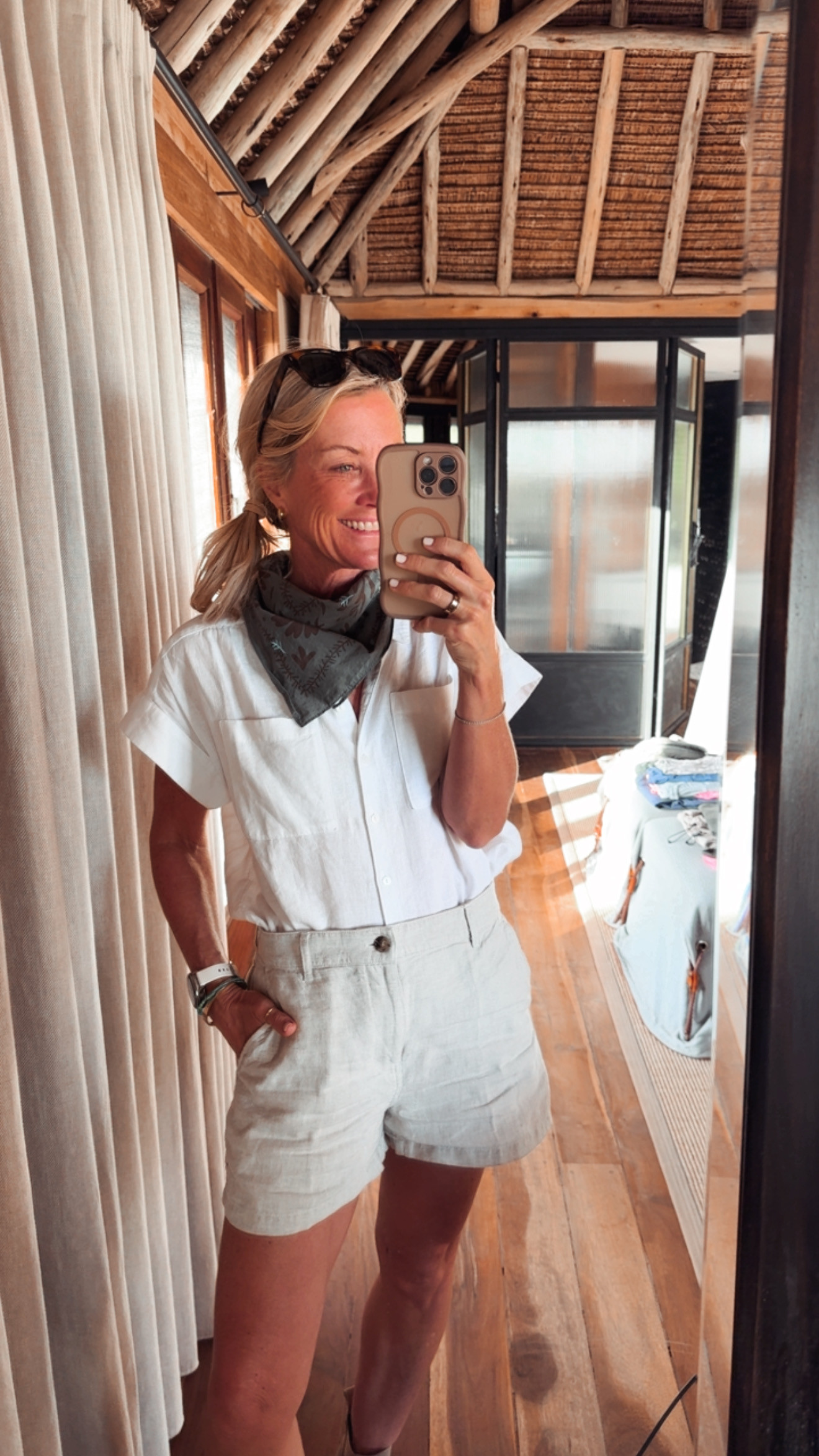 Outfits I wore in June! | an easy summer look, with perfect linen staples! 
Top: XS
Bottom: XS

#LTKgrwm #LTKootd #LTKOver40