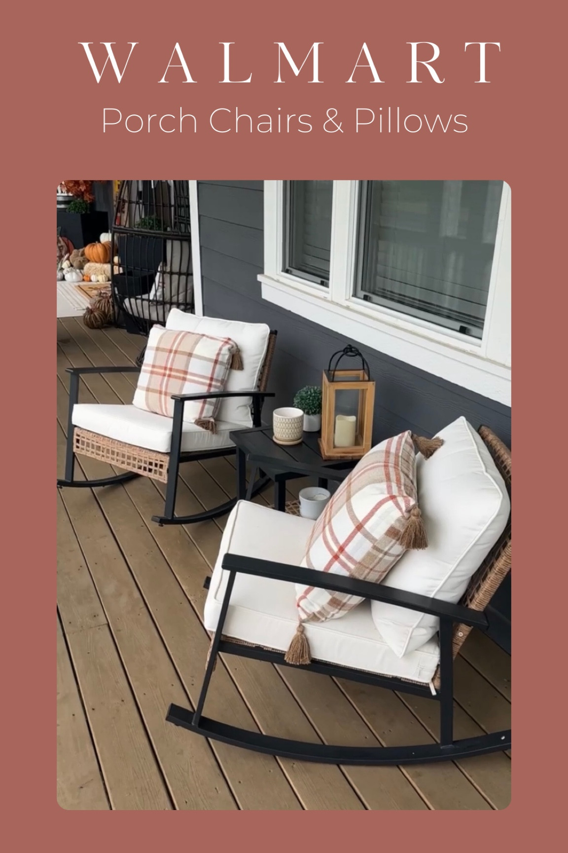 The perfect porch chairs for every season. I love sitting and rocking in these chairs whether it’s a sunny warm day out or I’m bundled in a blanket while I sip my coffee. Usually $399 but on sale for $299!

#porchdecor #porchchairs #walmartfinds #walmartdeals

#LTKFamily #LTKSeasonal #LTKSaleAlert