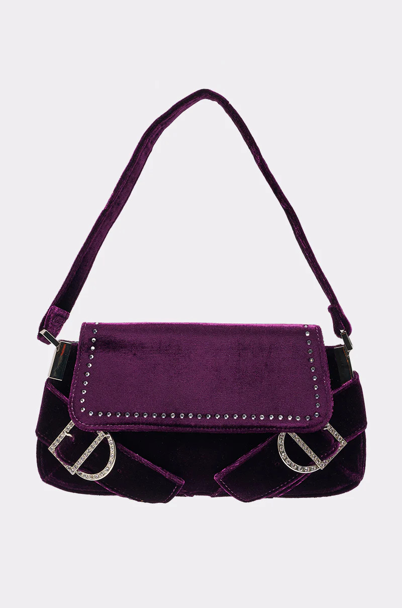 LEILA VELVET PURSE | AKIRA