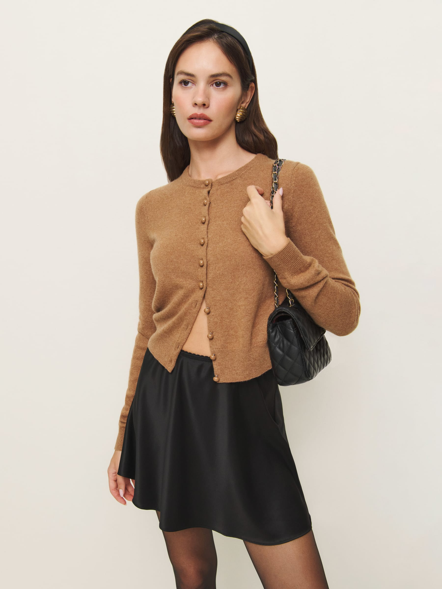 Brandy Satin Skirt | Reformation (Global)
