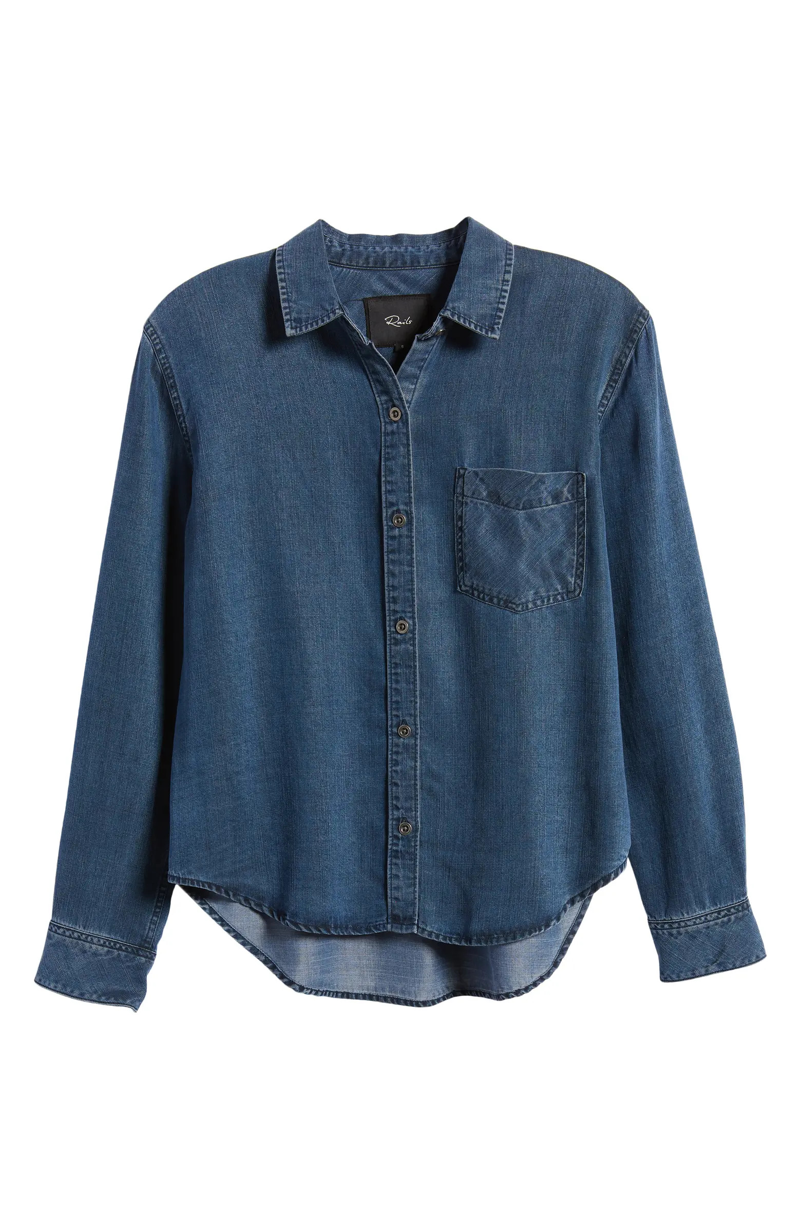Ingrid Denim Button-Up Shirt | Nordstrom