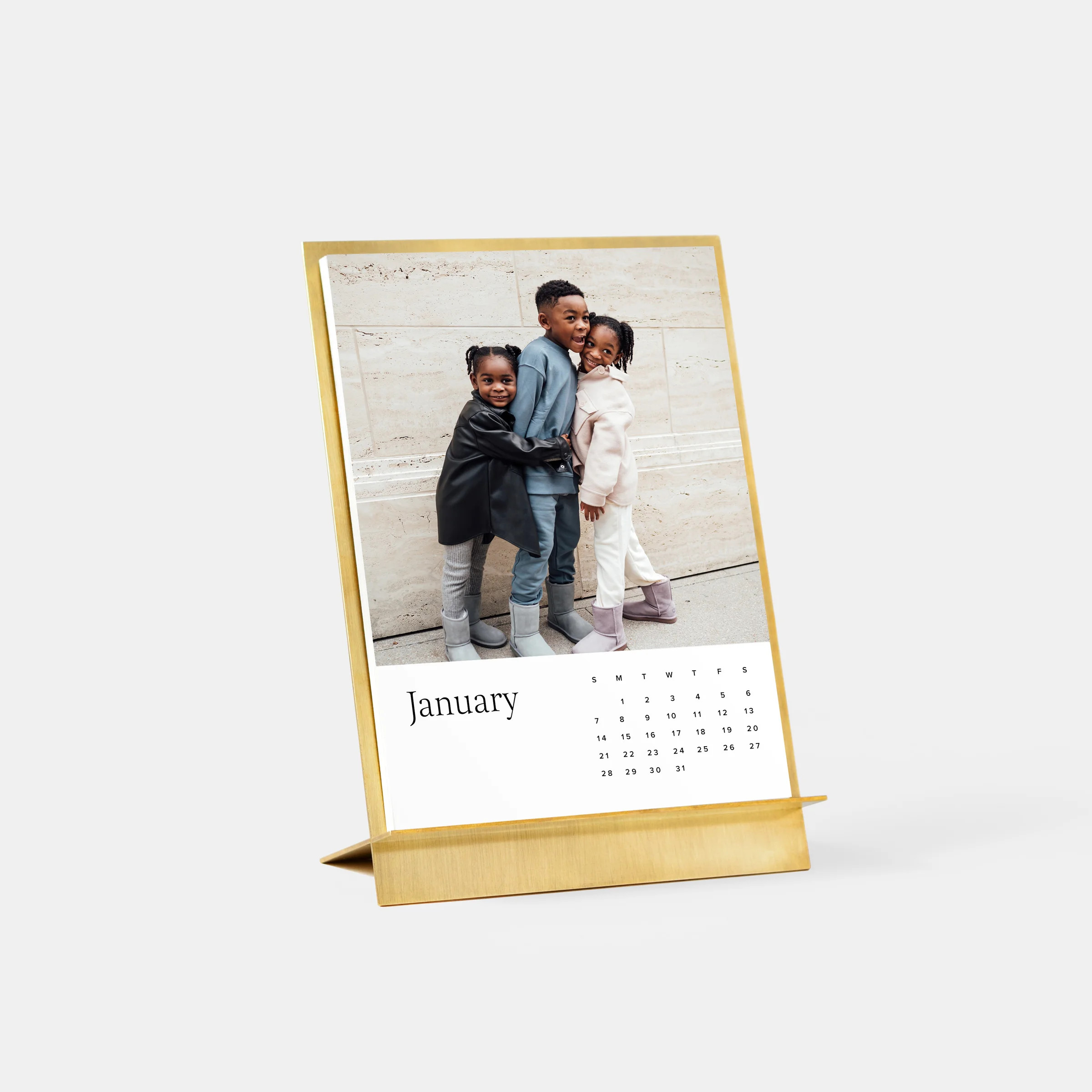 Photo Desk Calendar With Brass Easel | Artifact Uprising | Artifact Uprising