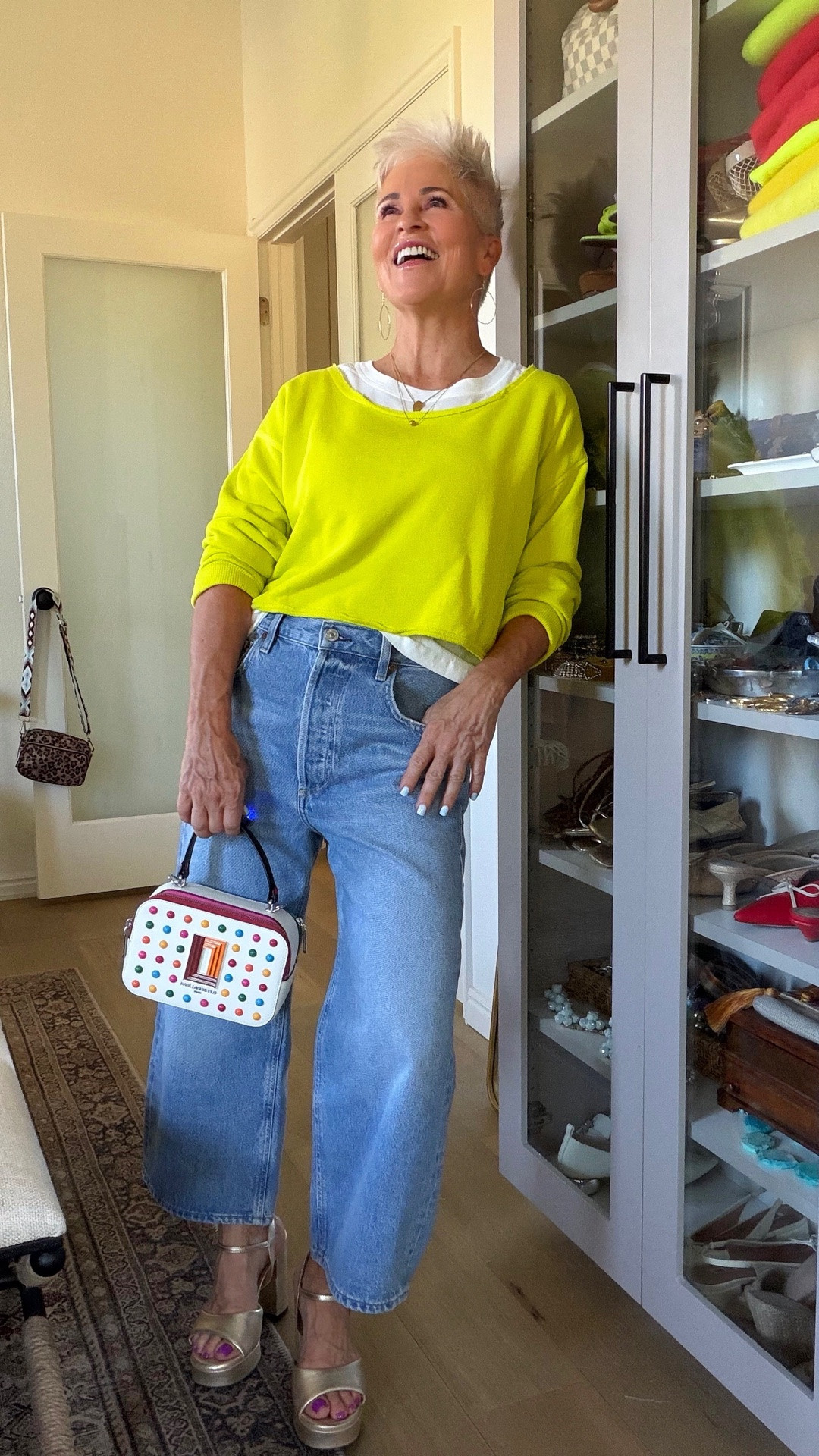 These jeans are actually CULOTTES….. long on me cause I’m short, but LOVE this trend! This is how I’d style them, how would you style them? Similar culottes linked. #DenimTtend

#LTKgrwm #LTKOver40 #LTKootd