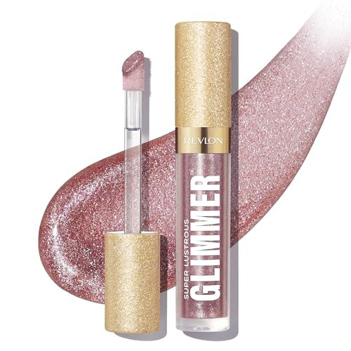 REVLON Super Lustrous Glimmer Gloss, Non-Sticky Lip Gloss, High-Shine Finish, Plant-Based Glitter, 003 Lavender Lust, 0.13 fl oz | Amazon (US)