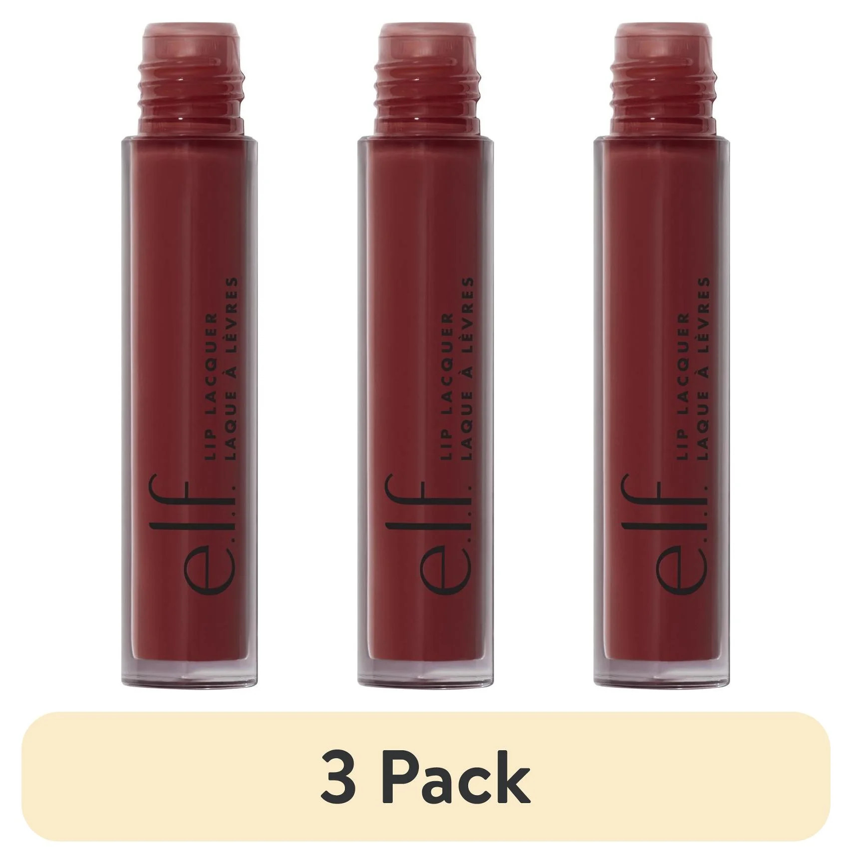 (3 pack) e.l.f. Lip Lacquer, Black Cherry, 0.08 fl oz | Walmart (US)