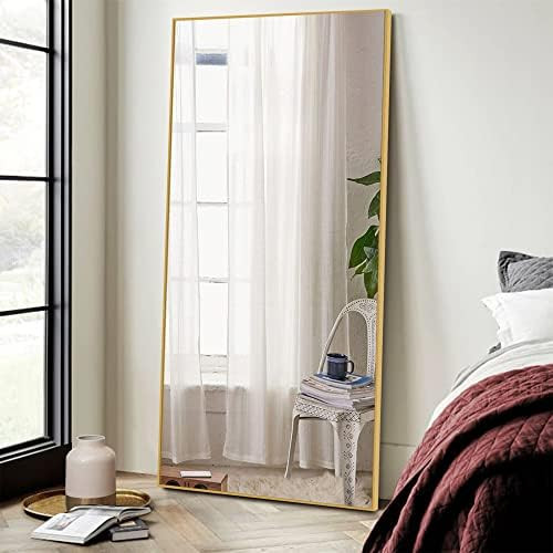 NeuType Floor Full Length Mirror Standing Full Body Dressing Mirrors with Stand Hanging Wall Moun... | Amazon (US)