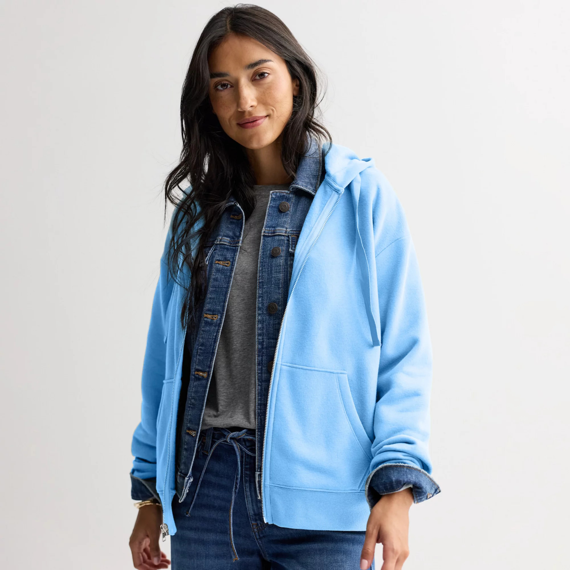 Women's Sonoma Goods For Life® Fleece Zip-Up Hoodie | Kohl's