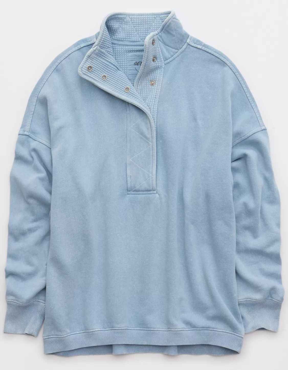 Aerie Getaway Quarter Snap Sweatshirt | American Eagle Outfitters (US & CA)