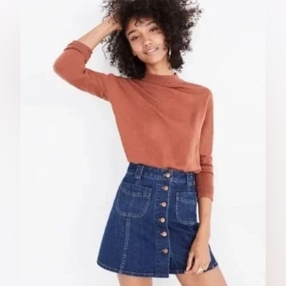 Madewell Patch Pocket Denim Mini Skirt | Poshmark