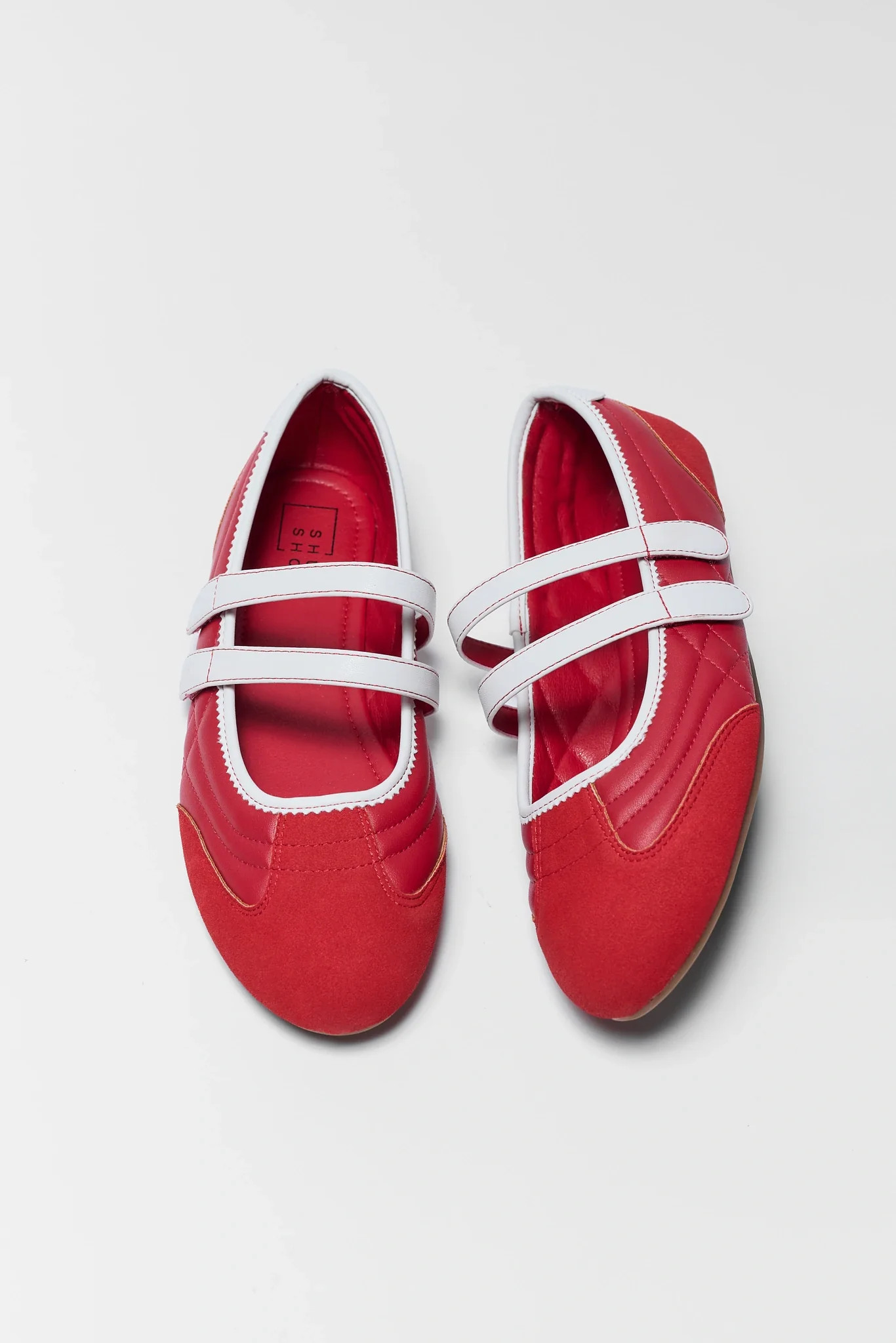 Salome Red Sneaker Flats | Avara