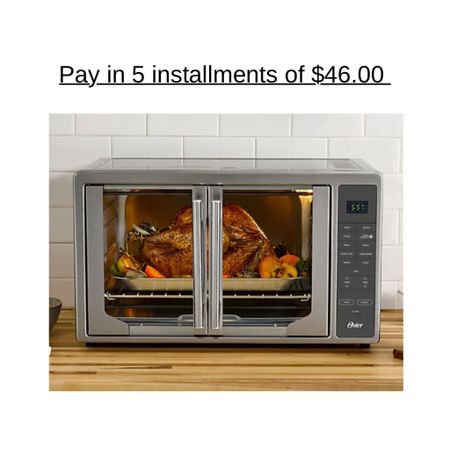 Get the Oster XL air fry convection oven for the holidays -- keep it for the year-round convenience. With an extra-large capacity, it has room for mealtime favorites you'd traditionally cook in a regular oven: a 16" pizza, up to a 15-lb ham, two family-sized chickens, or a 12" x 15" casserole dish. This is not your mom's toaster oven!

11 preset functions offer true versatility, allowing you to air fry, slow cook, bake, toast, roast, and even grill.

Elegant French doors provide a full view of your food -- whether a holiday pie or weekday breakfast sandwich -- and open with a single pull. Plus, you can easily monitor your favorite dishes with the interior light. Style + everyday use = a superior appliance, any month of the year. From Oster.

#LTKsalealert #LTKhome #LTKGiftGuide