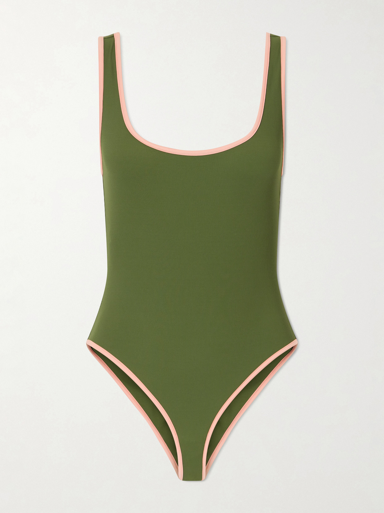 Johanna Ortiz - Ribbed Onepiece - Green | NET-A-PORTER (US)