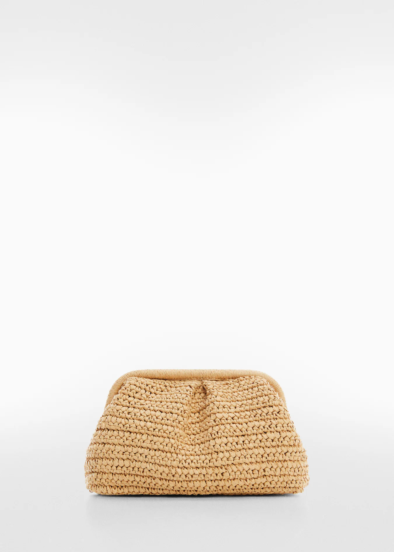 Rattan clutch bag | MANGO (UK)