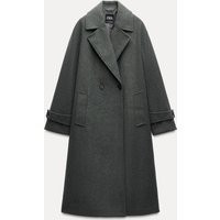 Zara - Soft Oversize Coat In Grey - M - Woman | Zara UK