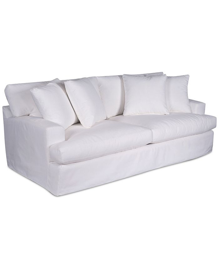 Brenalee 93" Performance Fabric Slipcover Sofa | Macys (US)