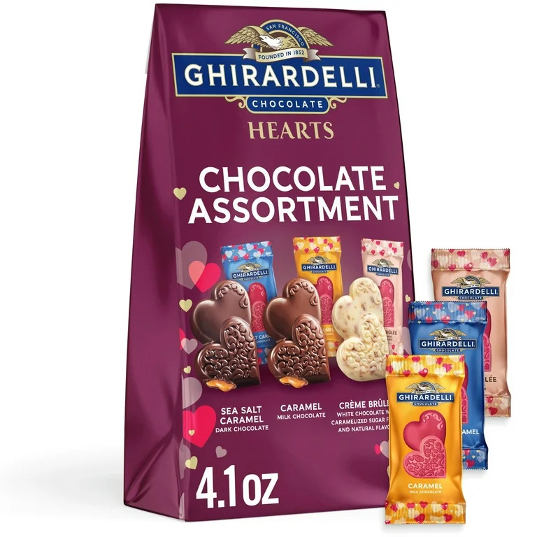 GHIRARDELLI Chocolate Assortment Hearts , 4.1 oz Bag | Walmart (US)