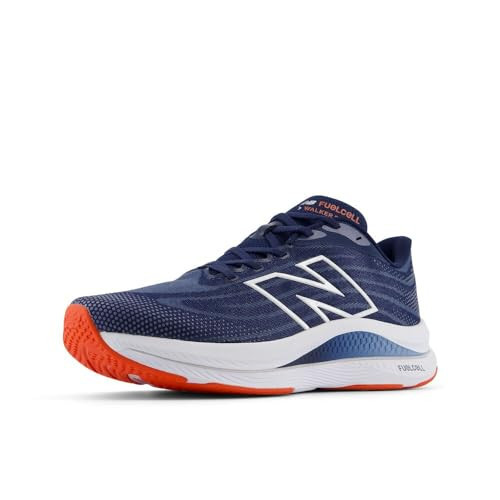 New Balance Men's MWWKECN1 Walking Shoe, Nb Navy/White/Neo Flame, 7.5 | Amazon (US)