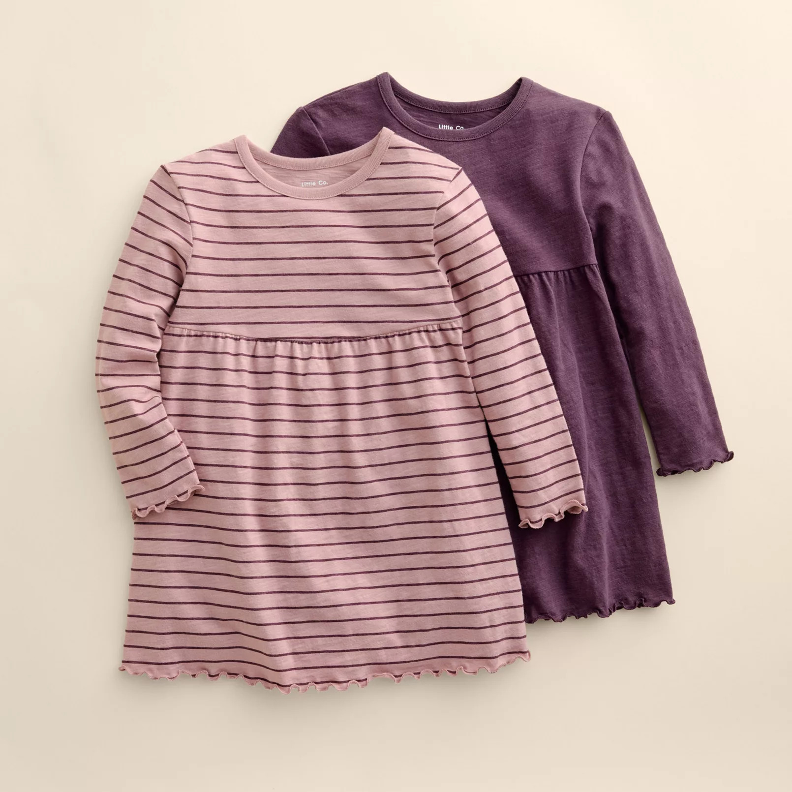 Girls 4-12 Little Co. by Lauren Conrad 2-Pack Long Sleeve Dresses | Kohl's