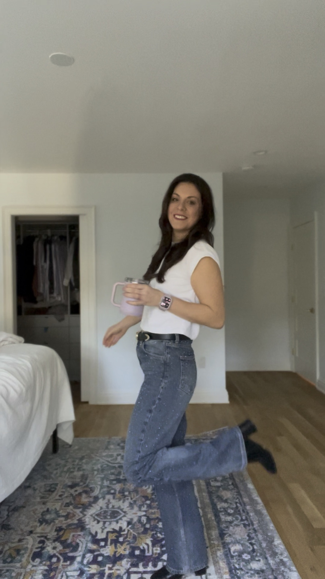 I got this T-shirt on Amazon, but it’s one of my absolute favorites. Love the shape of it—seems to go with everything, whether fun jeans for a meeting or leggings for a day of errands. Another Amazon find that never fails me? These boots. I have them in two colors and wear them all the time. They’re so comfortable, I’ve literally walked miles in them  

#LTKWatchNow #LTKShoeCrush #LTKFindsUnder50