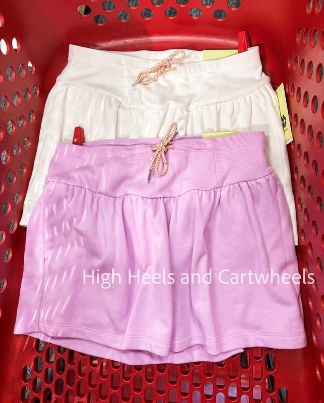 Grab these cutesy skorts while they're on sale!! They're lined with shorts and pockets!
