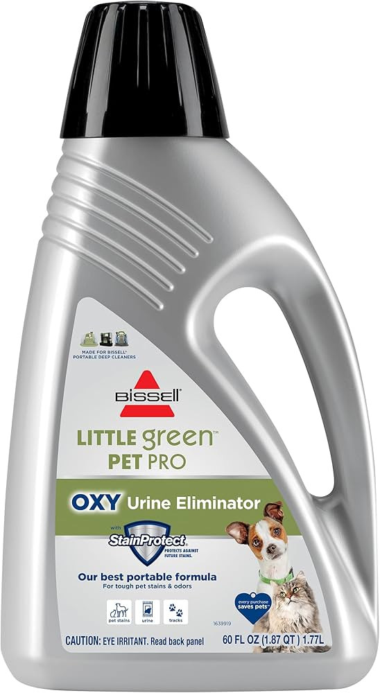 BISSELL Little Green PET-PRO-OXY Formula for Portable Carpet Cleaners Spot & Stain, 60 oz, 2034F | Amazon (US)