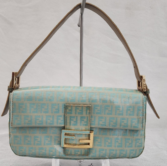 Auth Fendi Zucchini Mama Baguette Shoulder Bag | Poshmark