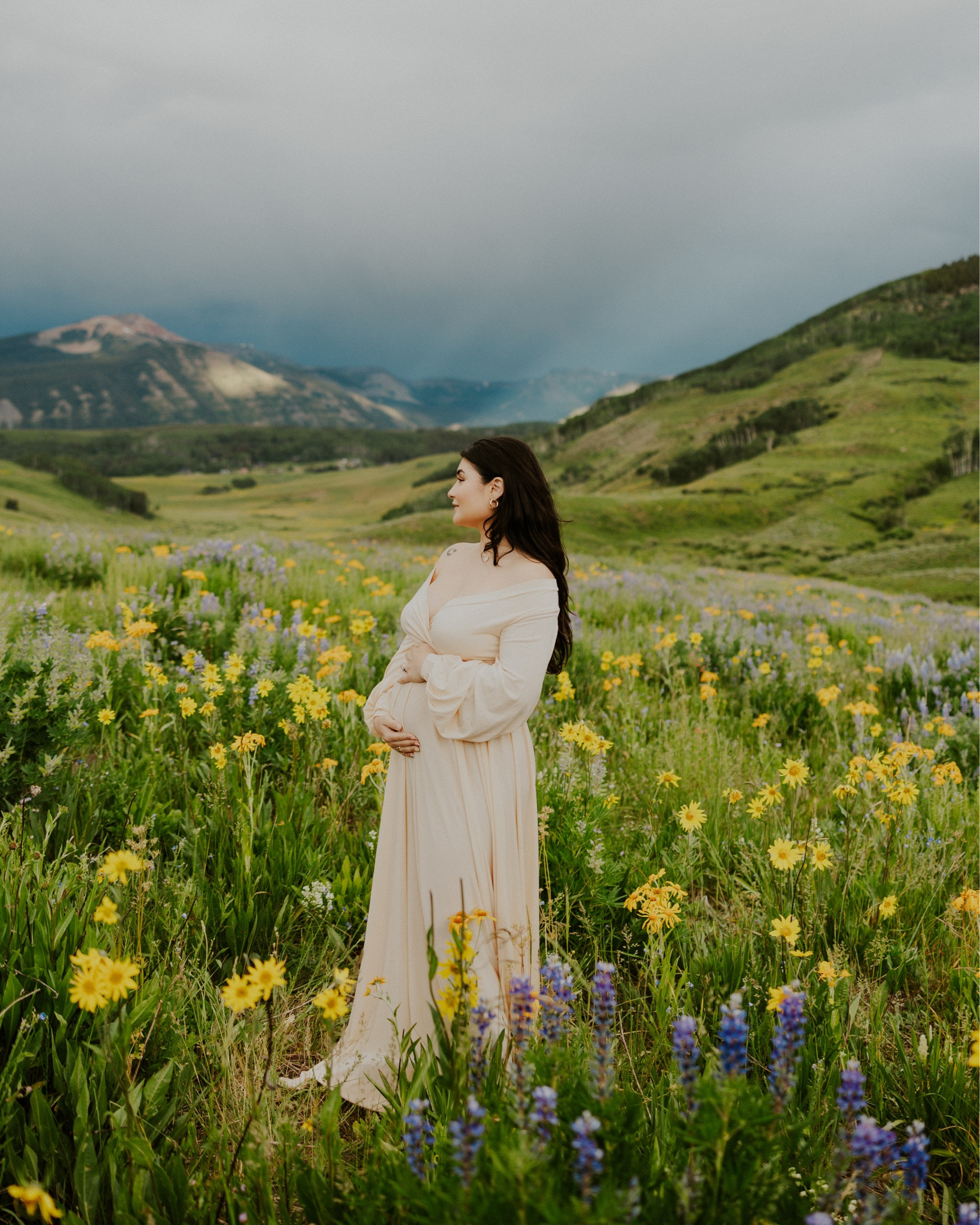 Maternity photoshoot 
Pregnancy announcement outfit 
Maternity dress 
