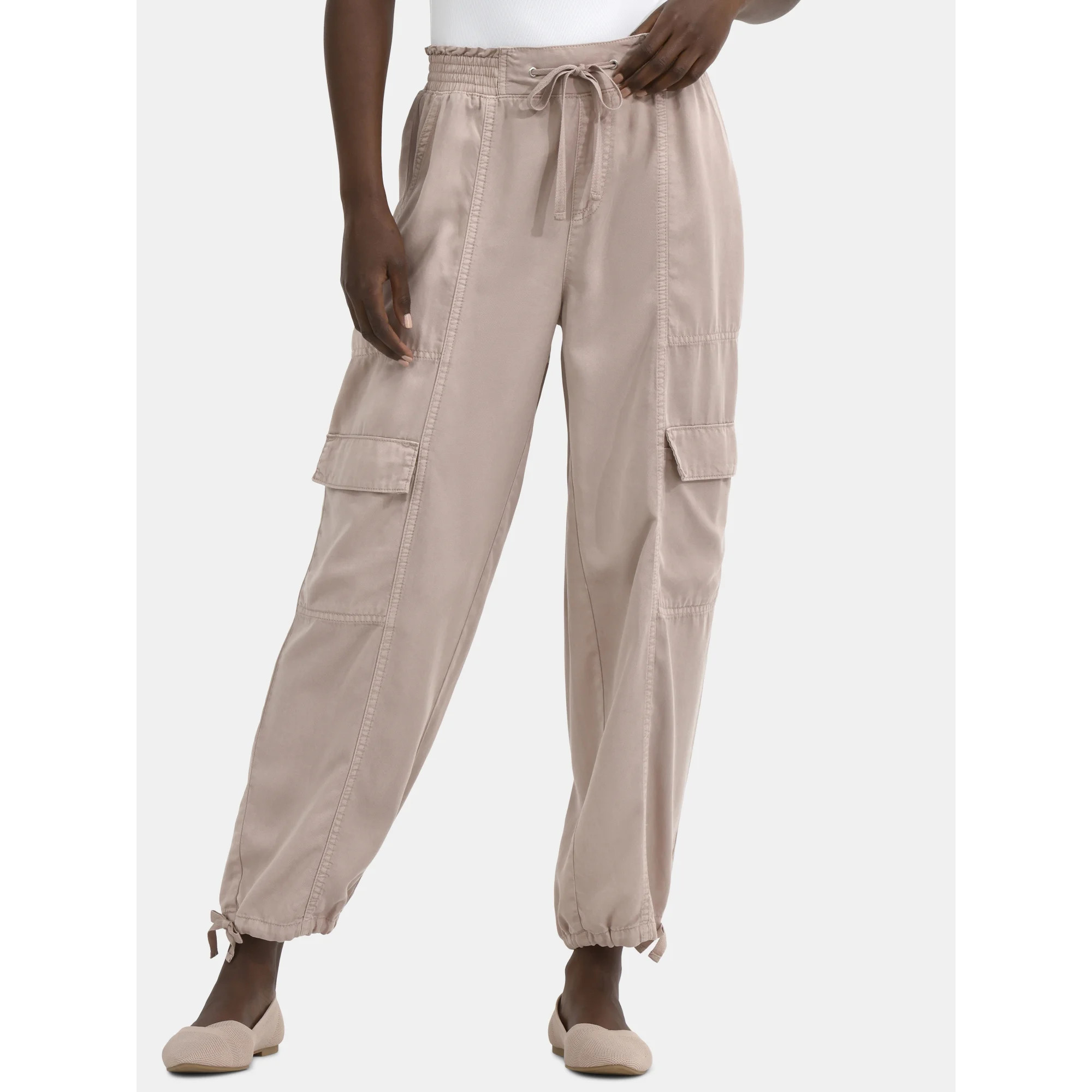 Time and Tru Women's High Rise Jogger Pants, 28" Inseam, Sizes XS-XXXL | Walmart (US)
