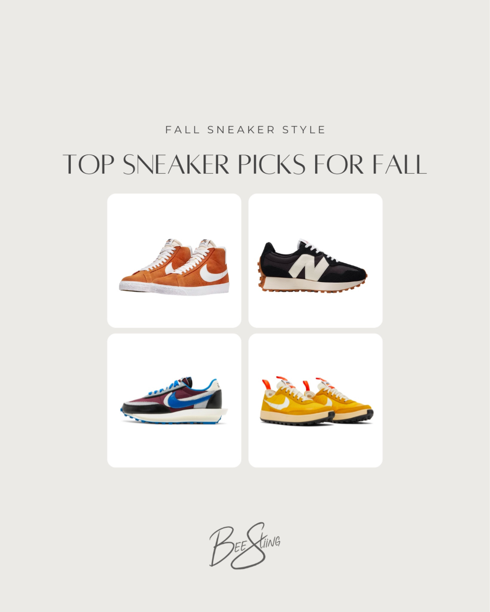 Top sneaker picks for the fall season. Neutral & deep staple colors that can easily be paired with a range of casual outfits. From Nike to New Balance & in between. Some sneakers are below retail prices now! #sneakers #fallshoes #fallstyle #jordan #nike #newbalance #staple shoes

#LTKsalealert #LTKstyletip #LTKshoecrush
