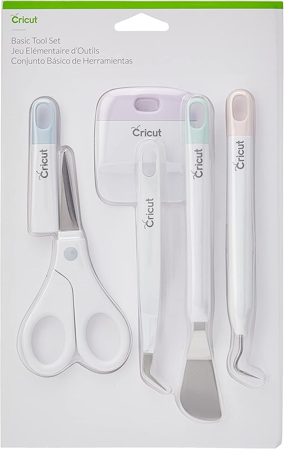 Cricut Basic Tool Set - 5-Piece Precision Tool Kit for Crafting and DIYs, Perfect for Vinyl, Pape... | Amazon (US)