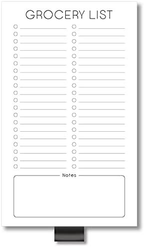 Evercio Grocery List Magnetic Notepad for Refrigerator | For Shopping Lists Fun Memo Note Pad for... | Amazon (US)