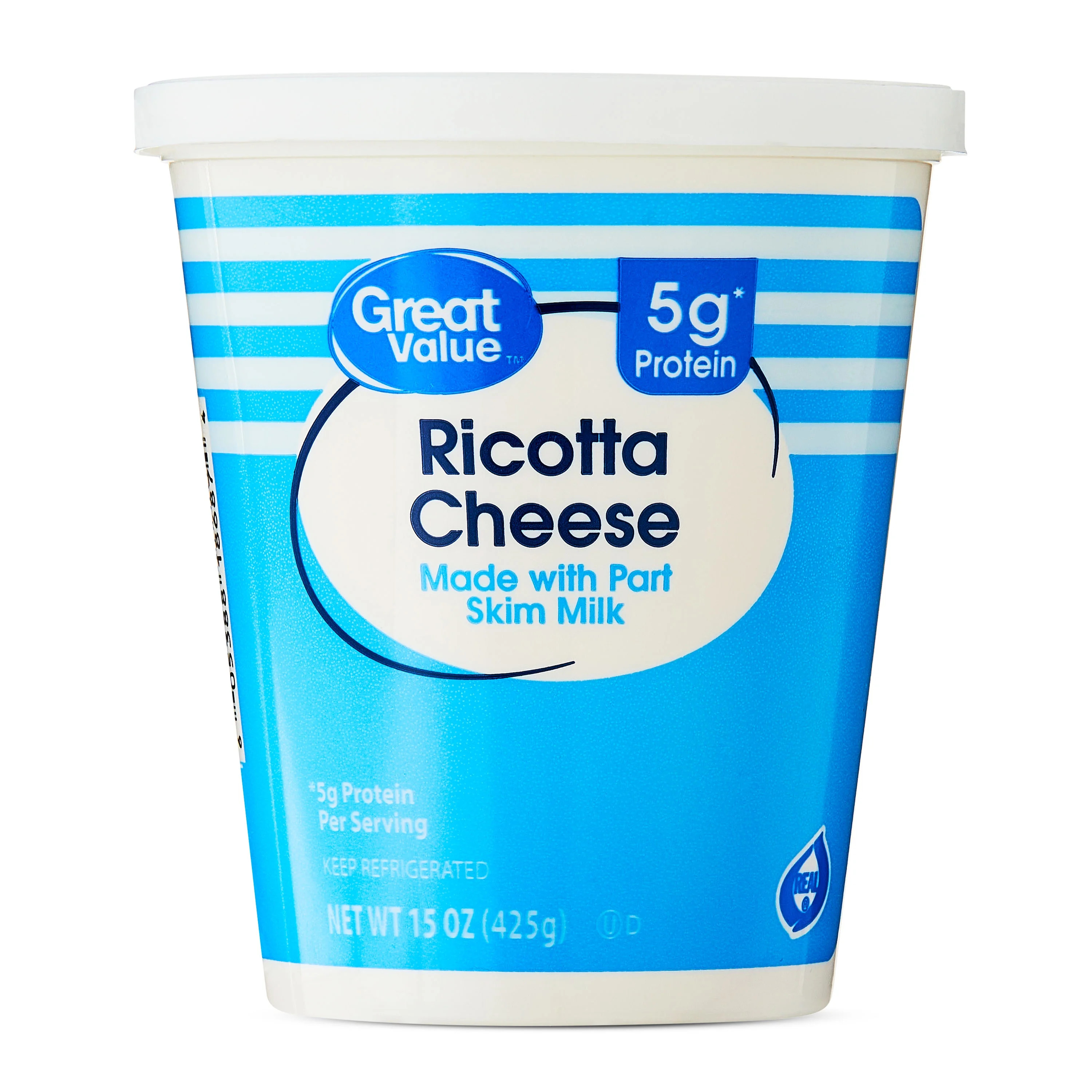 Great Value Ricotta Cheese, 15 oz Tub (Refrigerated) | Walmart (US)