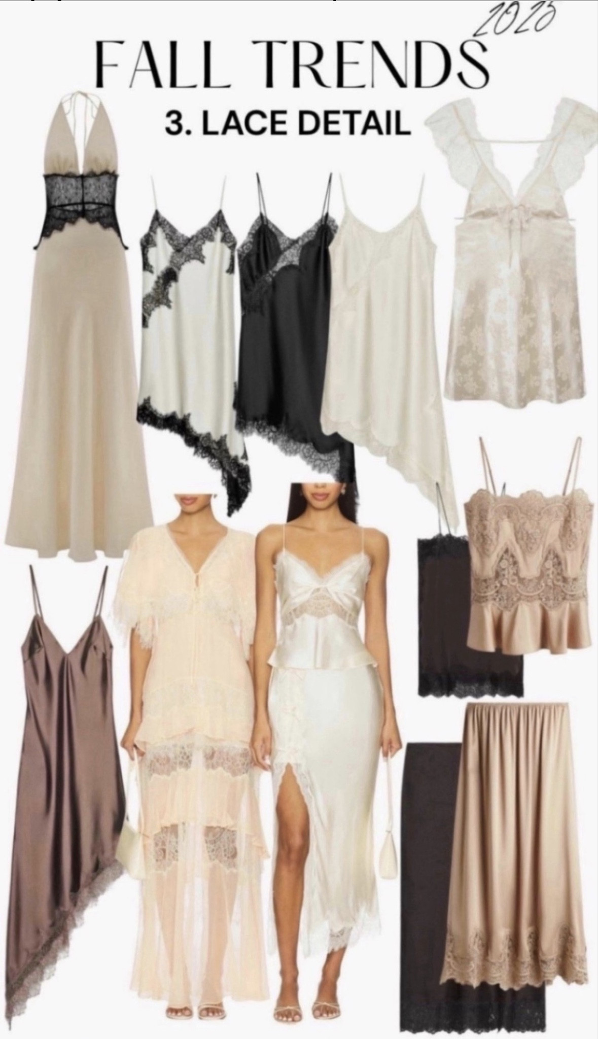 Fall trends 2025: lace detail. Shop tops, skirts and dresses with a lace detail. 
#lace #lacedress #silkdress #laceskirt #skirt #top #dress #falltrends 




#LTKFindsUnder100 #LTKSeasonal #LTKFindsUnder50