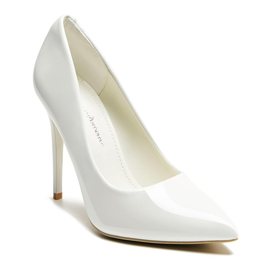 Womens High Heels 4 Inch Closed Pointed Toe Pumps Stiletto Heels for Women Dress Sexy Wedding Pum... | Amazon (US)